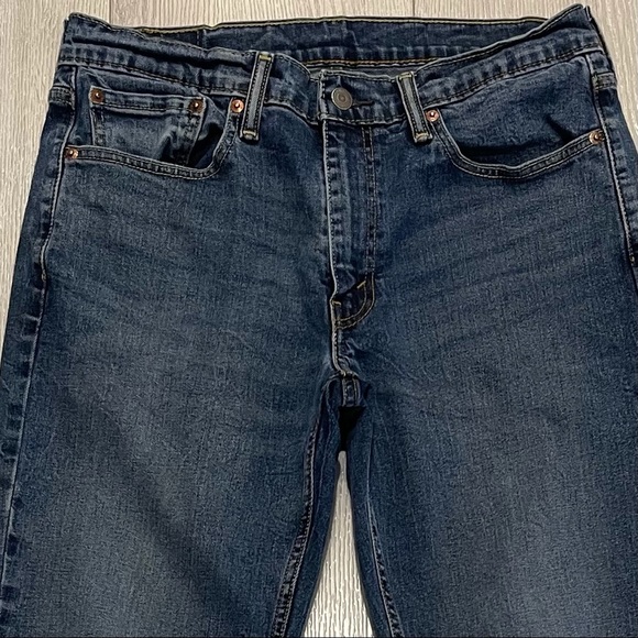 LEVI’S 514 Men’s Straight Leg Denim Blue Jeans - Picture 2 of 9
